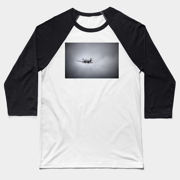 Supermarine Spitfire Mk IXT SM520 Baseball T-Shirt by Nigdaw